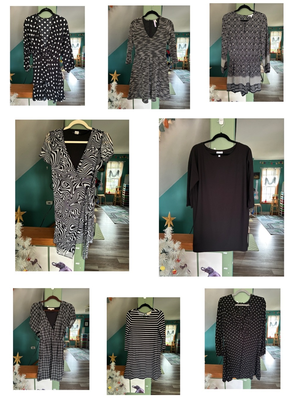 Women’s Black Patterned and Solid Dress Collection
